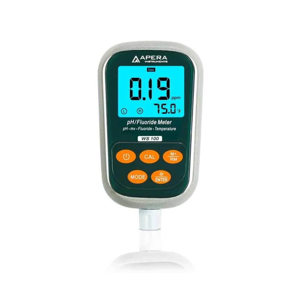 WS100 Fluoride/pH Meter with 3-in-1 Fluoride Electrode